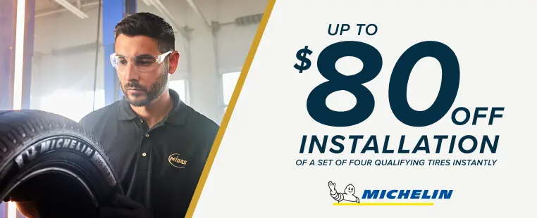 Up to $80 off installation of a set of four qualifying tires instantly. Michelin.